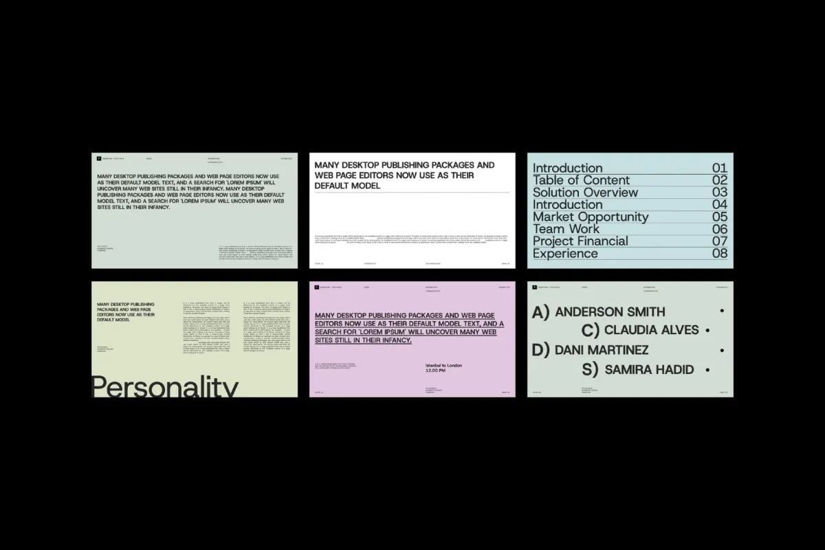 Clean Marketing Pitch Deck Keynote Template