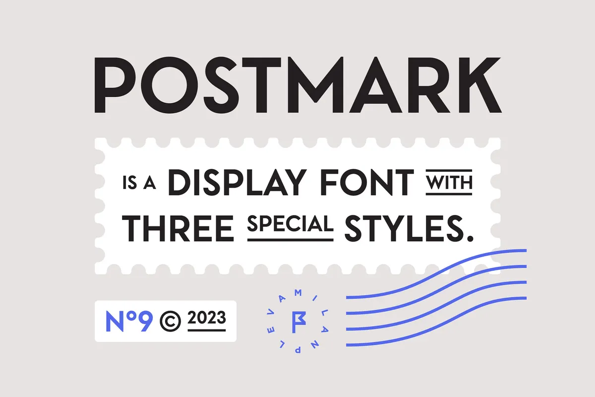 Postmark Display Font