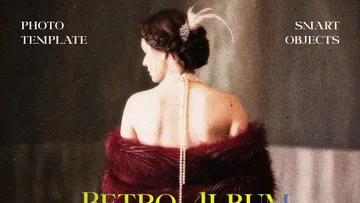 Retro Album Photo Template