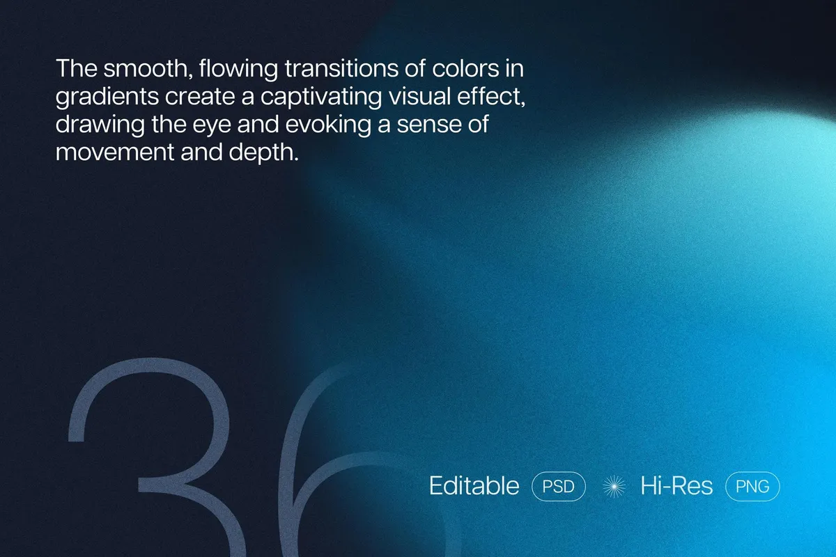 Gradient Texture Shapes Collection