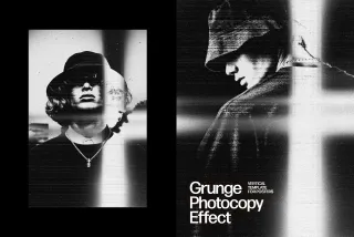 Grunge Photocopy Poster Effect