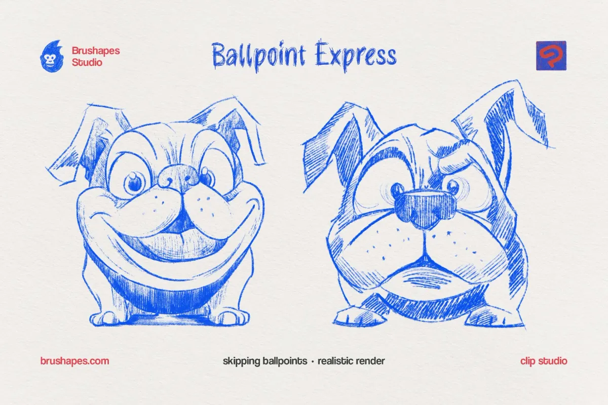 Ballpoint Pen Clip Studio Brushes