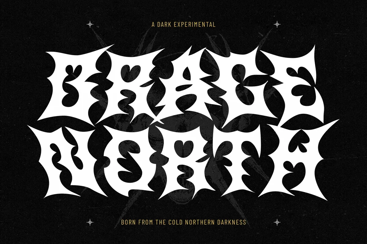 Drivioz - Spiky Black Metal Gothic Font