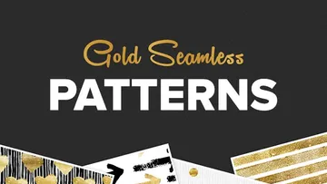 Seamless Gold Pattern Set