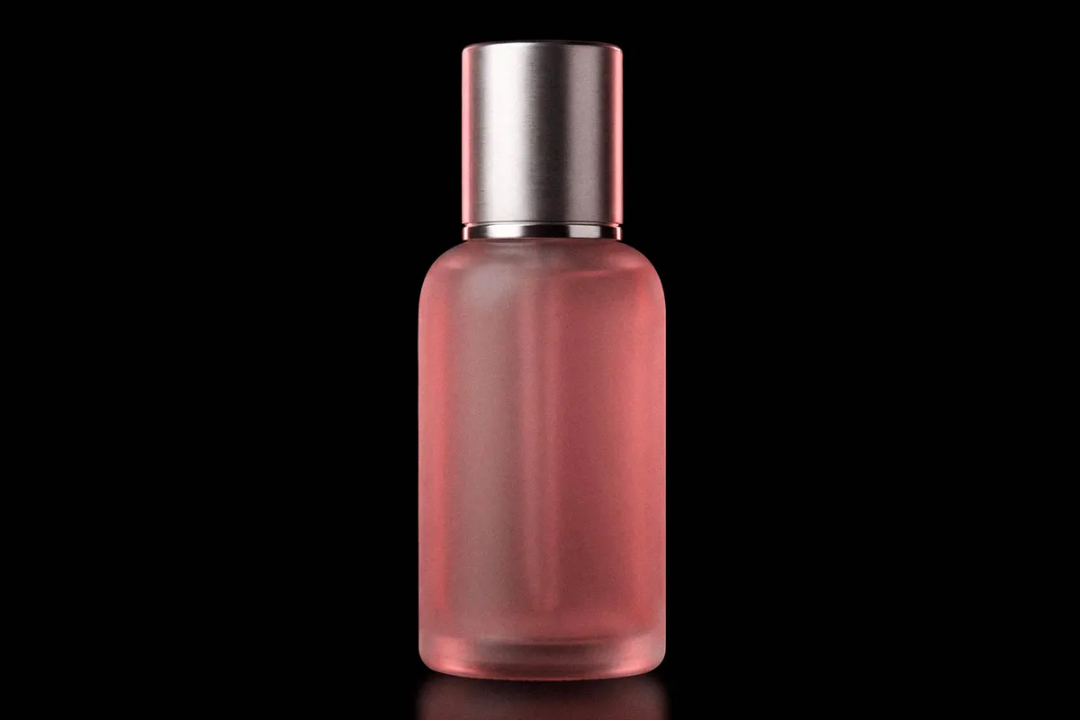 Frosted Cosmetic Bottle Mockup