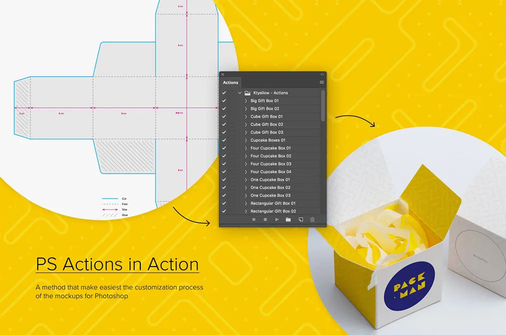 Paper Box Mockups Set