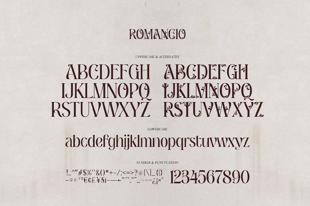 Romancio — Romantic Type