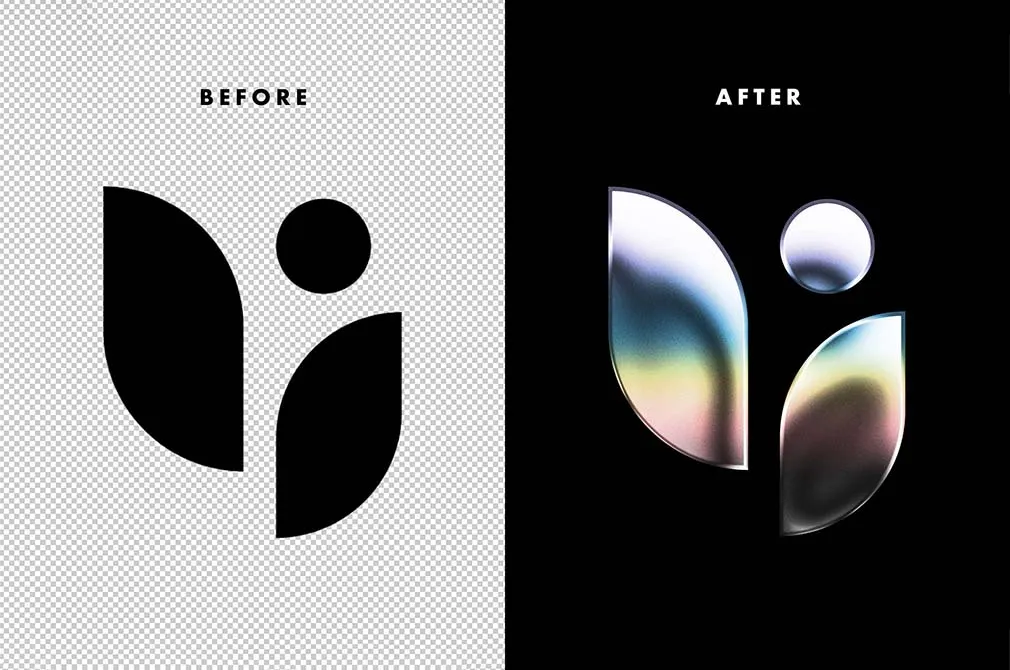 Chrome Metal Effect