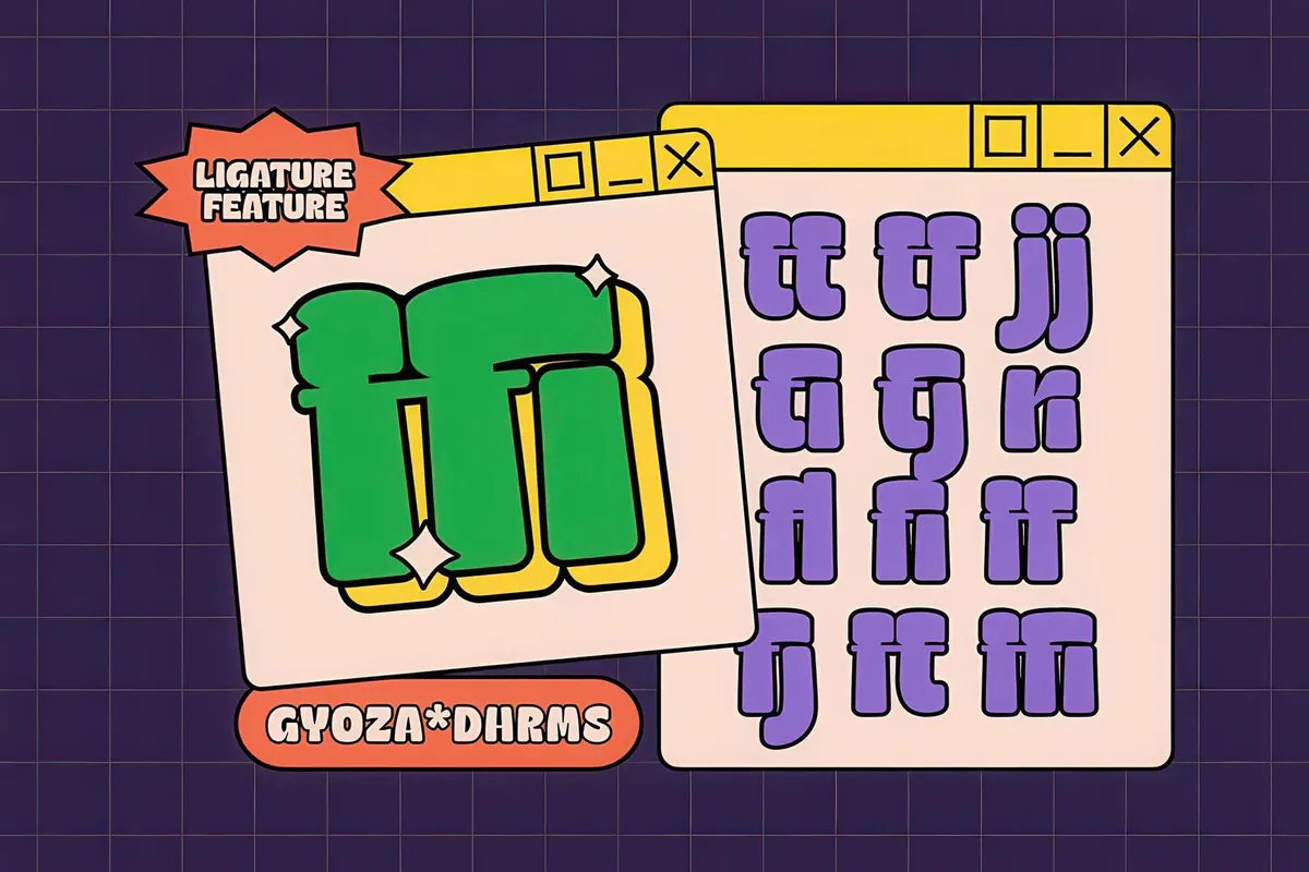 Gyoza - Cartoon Font Family