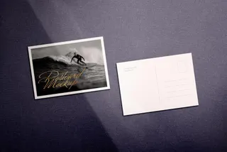 Front & Back Postcard Mockup
