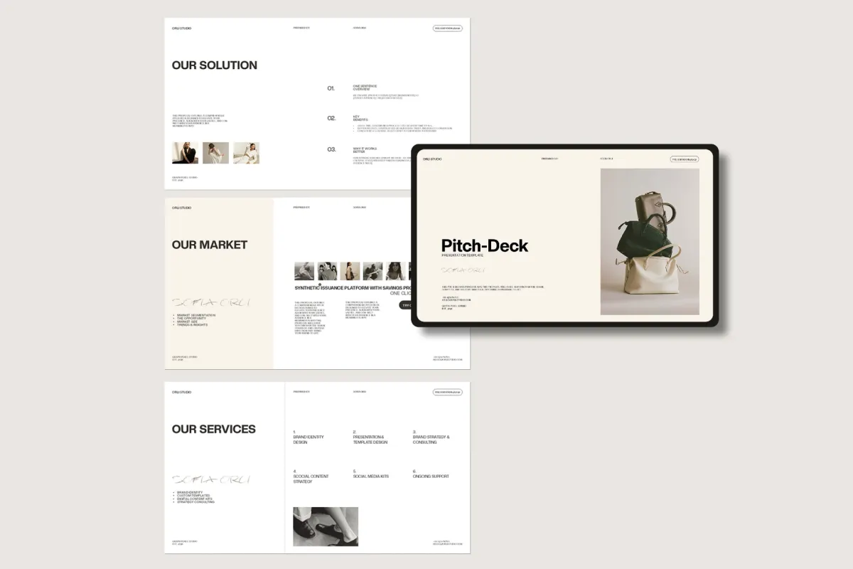 ORLI | Pitch Deck Template
