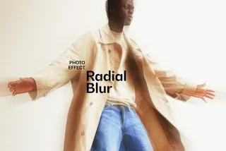Warm Radial Blur Photo Effect