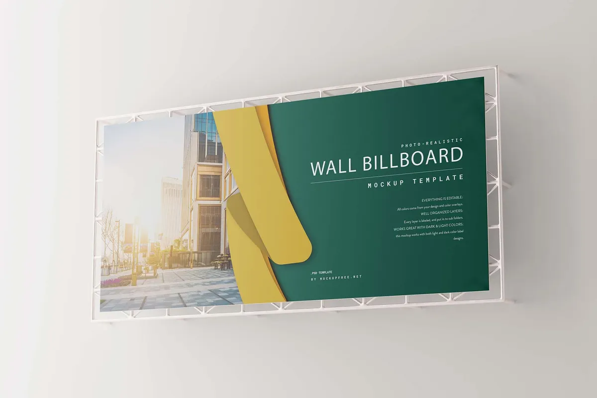 Wall Billboard Mockup Vol.2