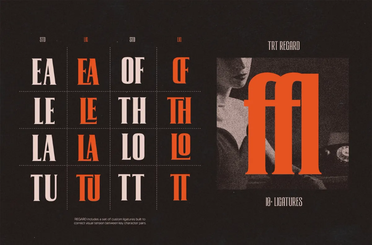 TRT Regard - Condensed Display Font
