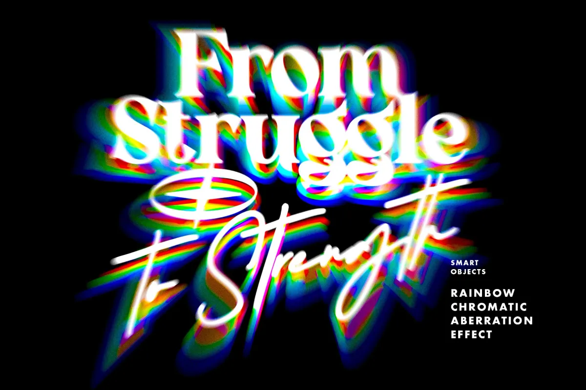 Rainbow Chromatic Aberration Effect