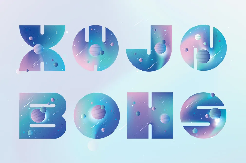 Space Vector Typography
