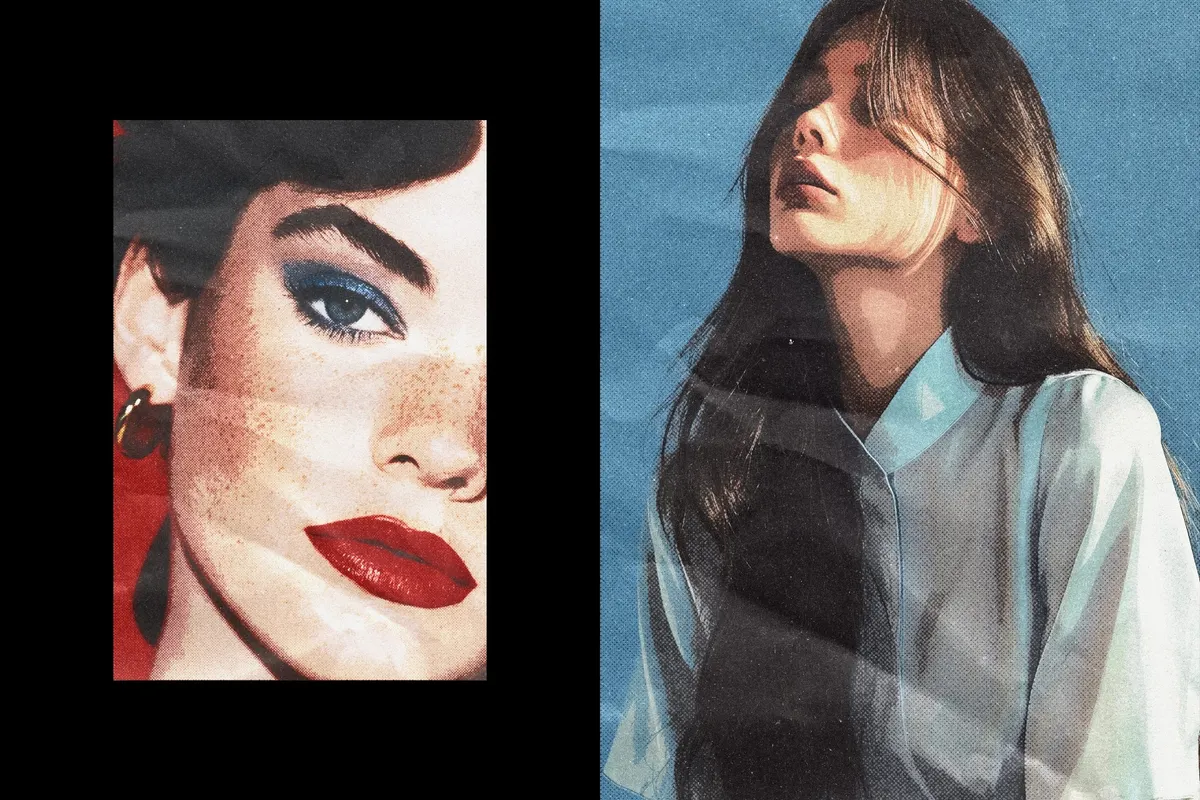 Retro Magazine Photo Effect
