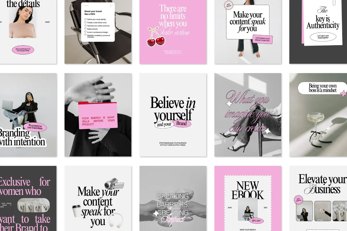 Boss Girls Club - Template Kit