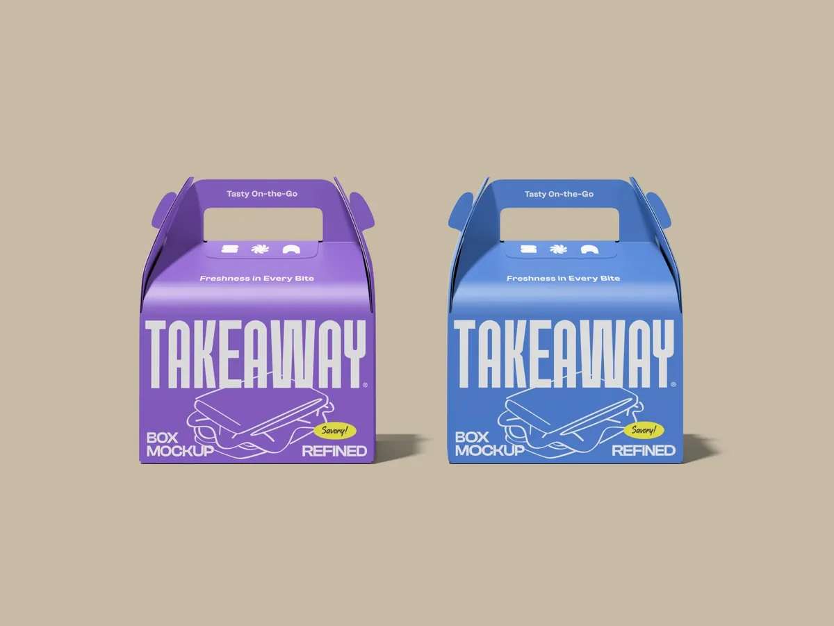 Chinese Takeout Box Mockup