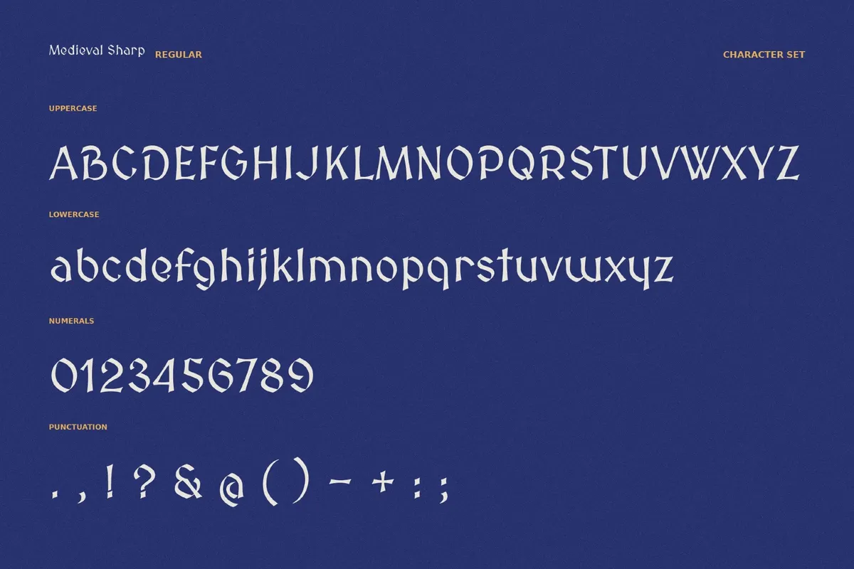 Medieval Sharp Typeface