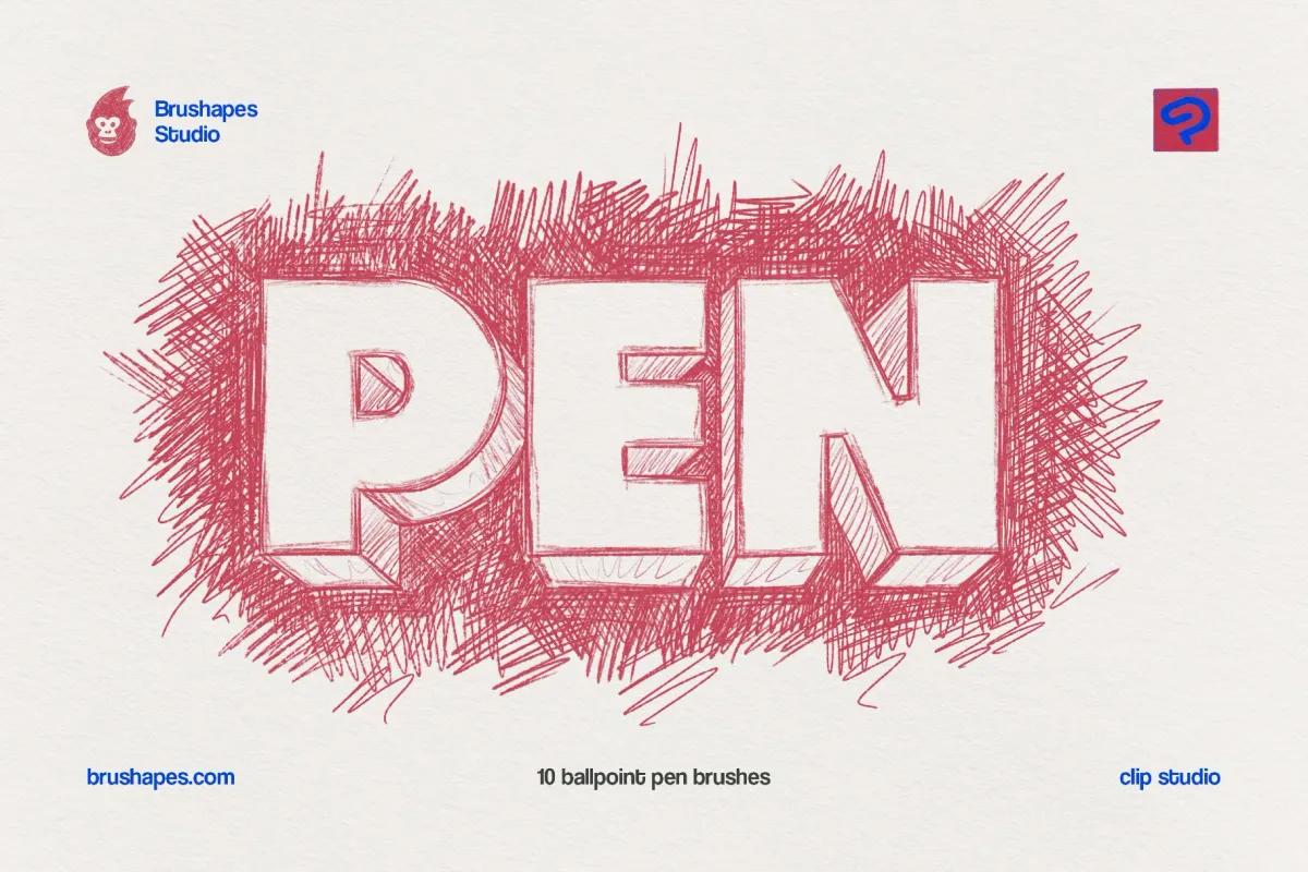 Ballpoint Pen Clip Studio Brushes
