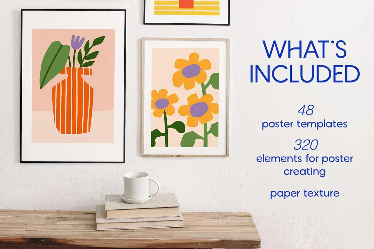 Cutout Flowers | Vector Poster Creator
