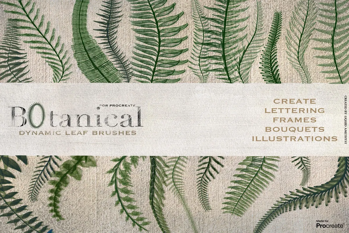 Botanical Greenery Procreate Brushes
