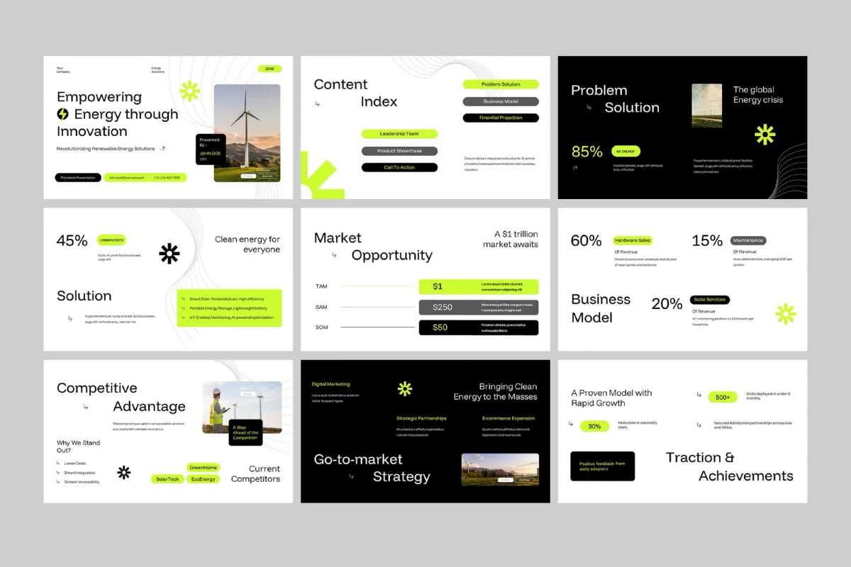 Energy Solution Google Slides Template