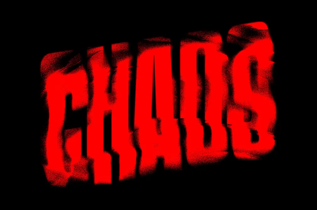Distortion Mash Text Effect