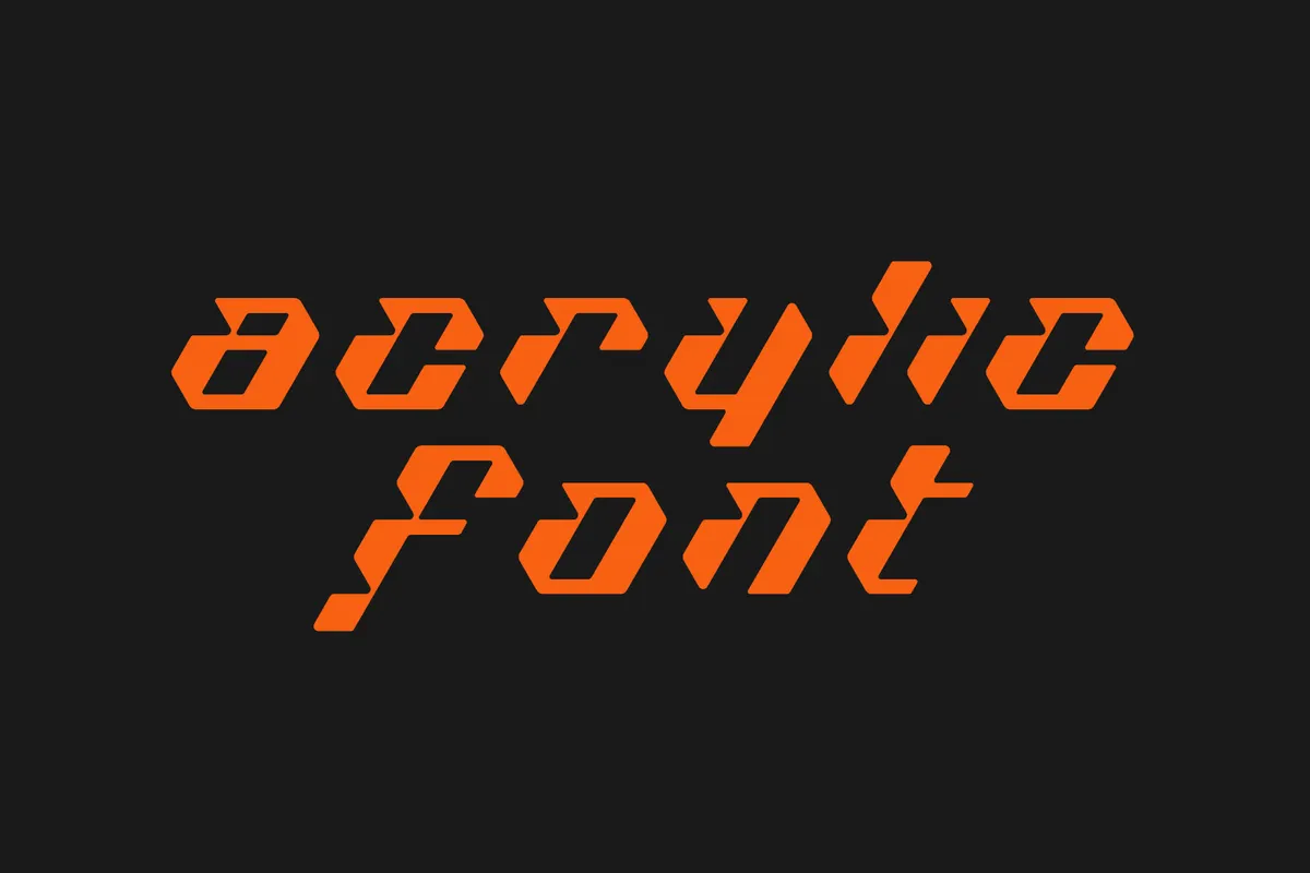 Acrylic Font