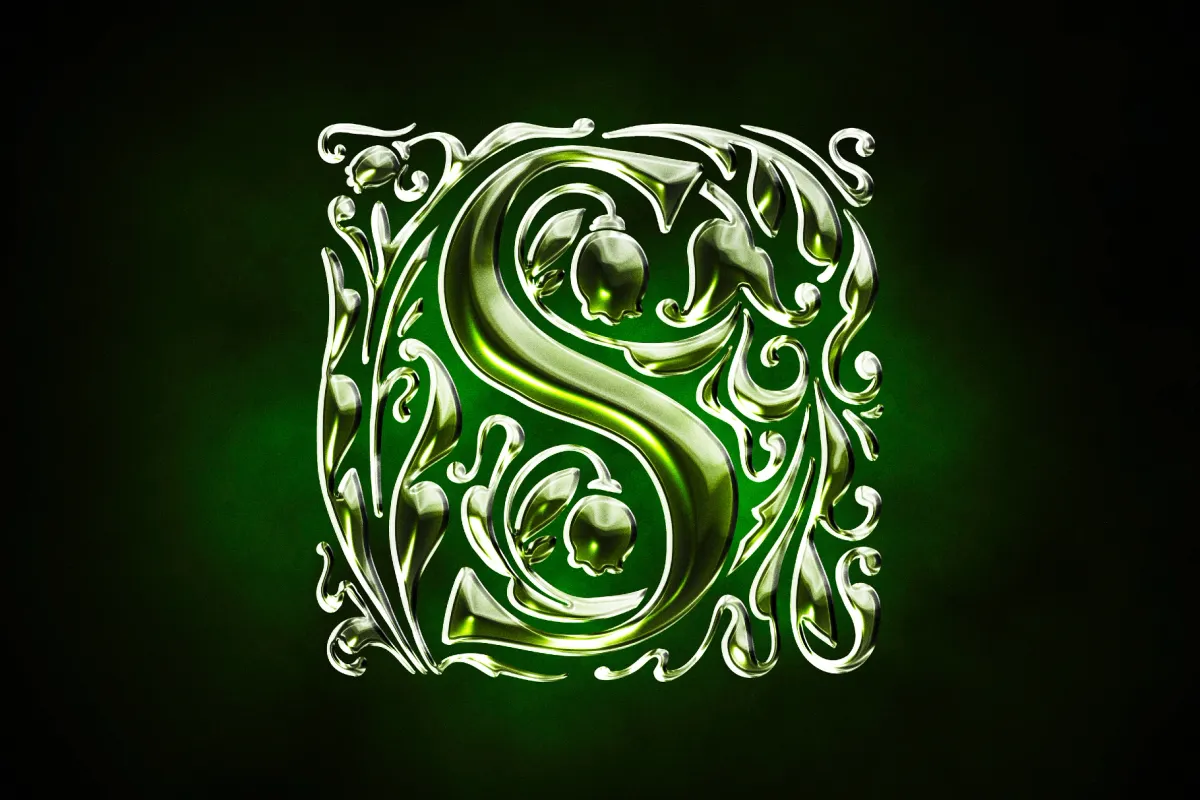 Dramatic Glass Chrome Text Effect