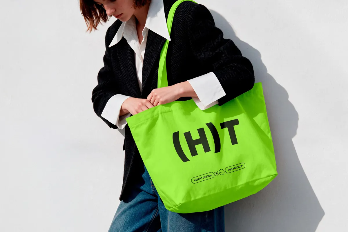 Structured Tote Bag Mockup