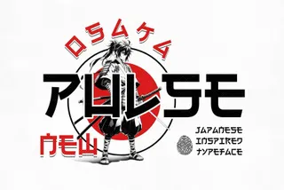 Osaka Pulse - Japanese Inspired Typeface