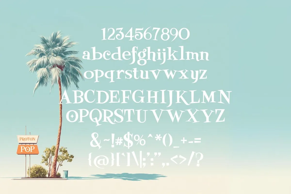 Proton Pop - Mid Century Modern Font