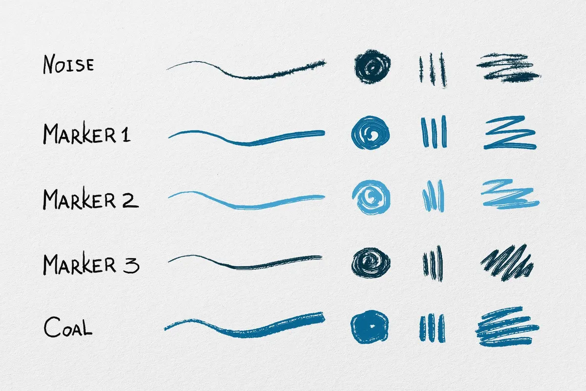Essential Hand Drawn Photoshop Brushes