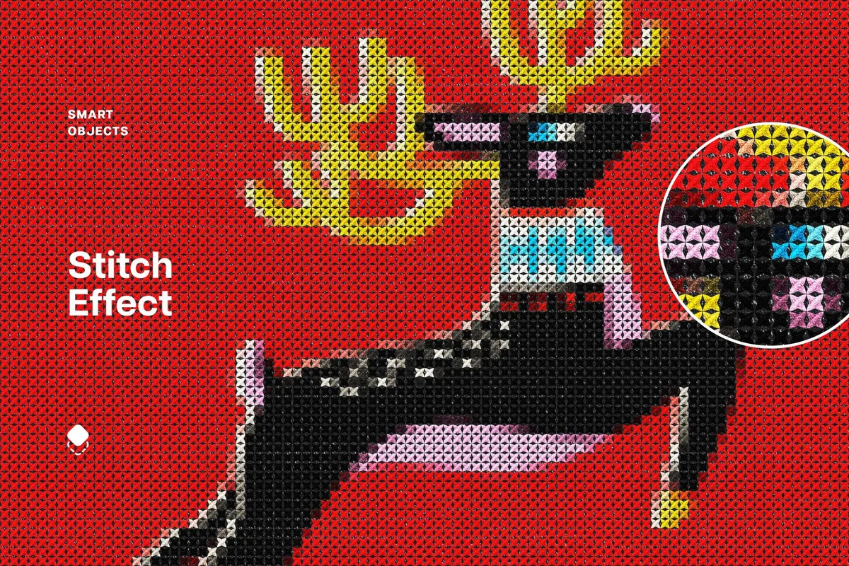 Embroidery Stitch Effect