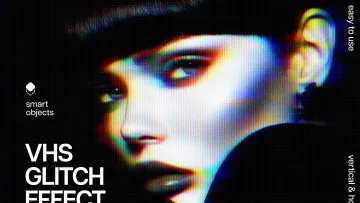 Anaglyph VHS Photo Effect