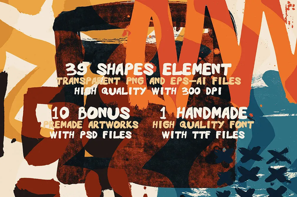 Ugly Shapes: Abstract Art Set
