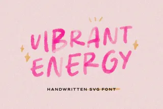 Vibrant Energy - Quotable SVG Font