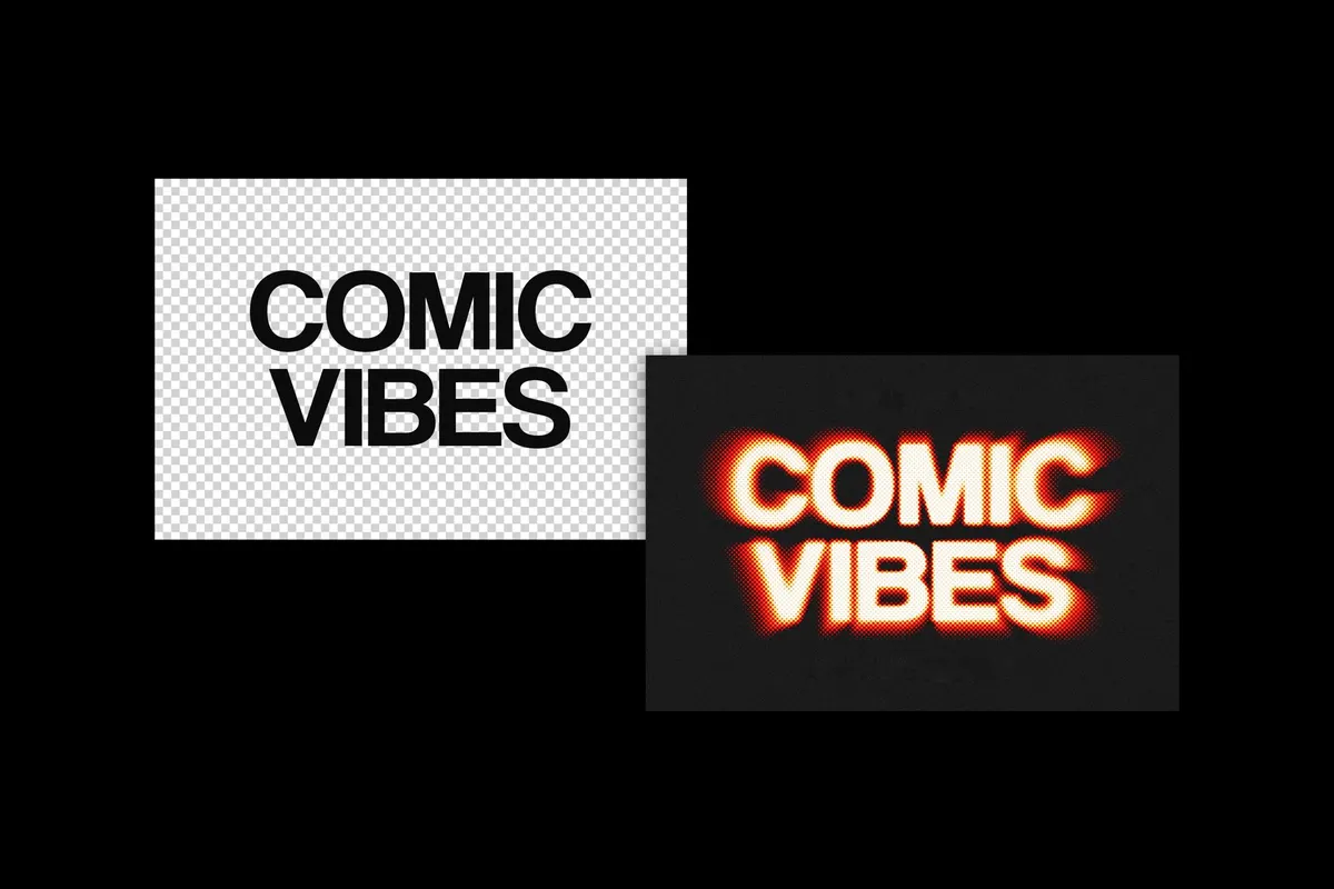 Contrast Noise Text & Logo Effect