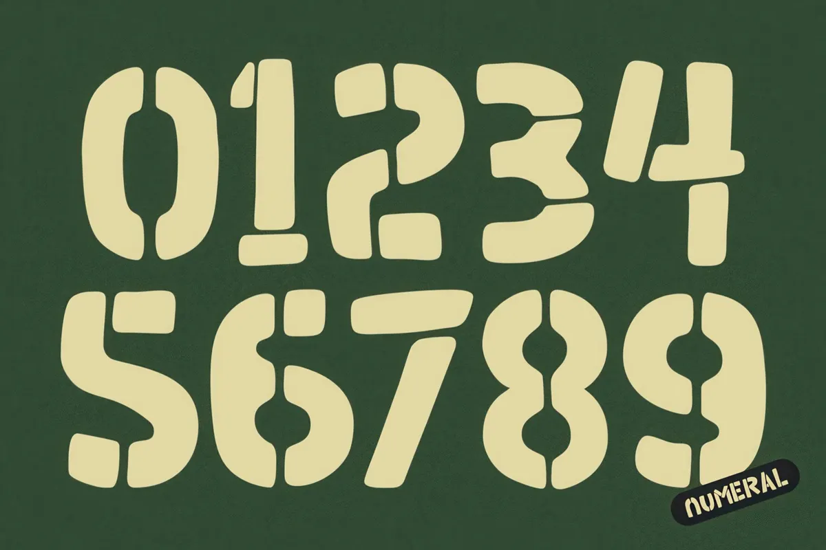 Groovy Riot — Stencil Handwritten Font
