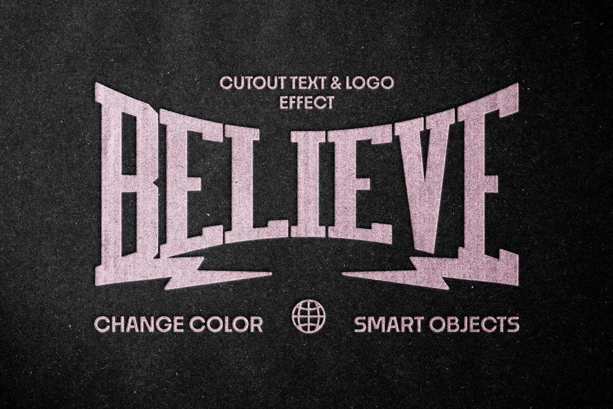 Debossed Text & Logo Effect