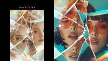 Fractured Glass Poster Effect