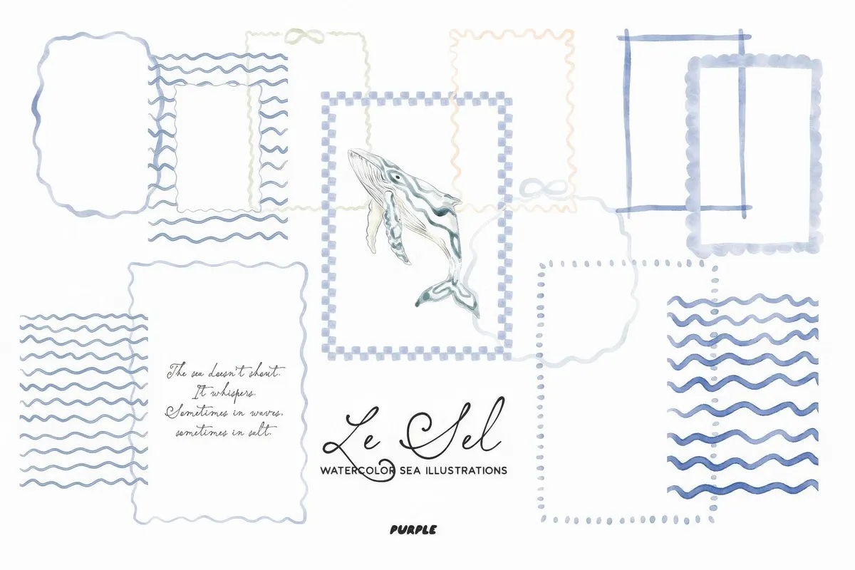 Le Sel: Watercolor Sea Illustrations