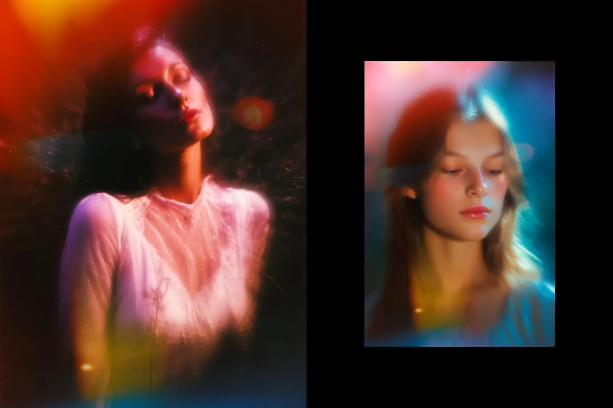 Cinematic Light Leak Photo Effect