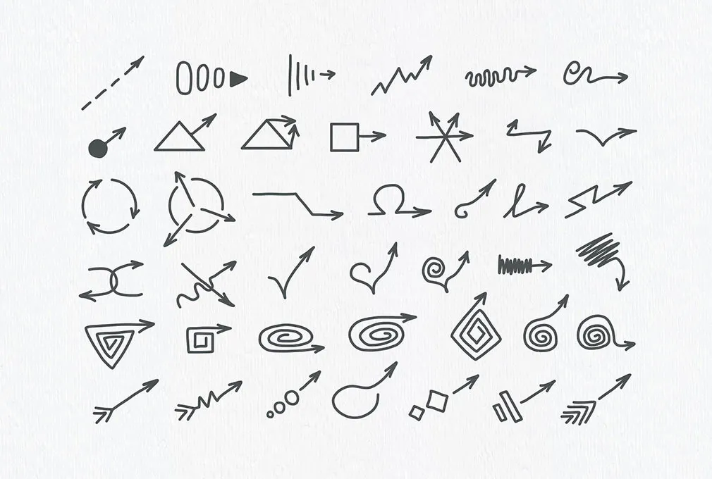 Arrow Head Vector Set