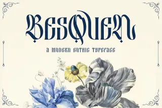 Besquen - Modern Blackletter Font