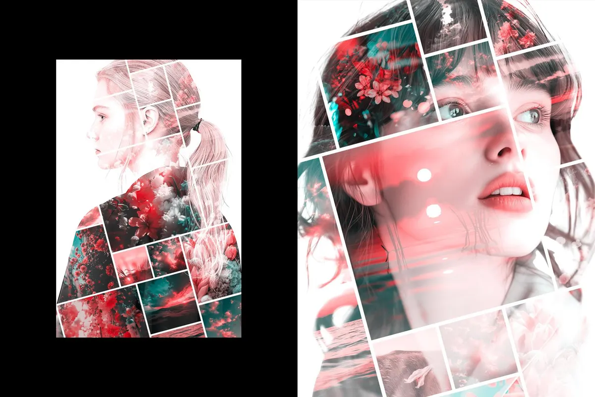 Double Exposure Collage Effect
