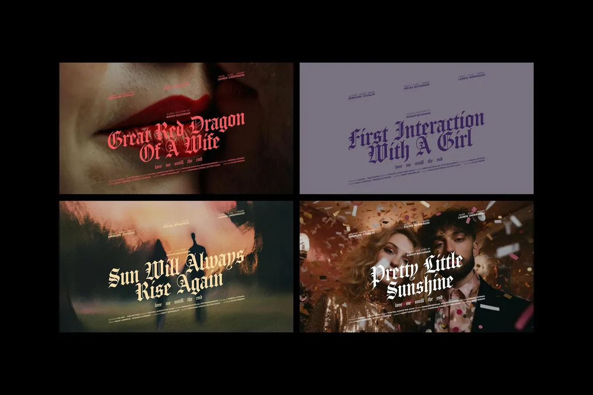 Love Movie Titles Collection