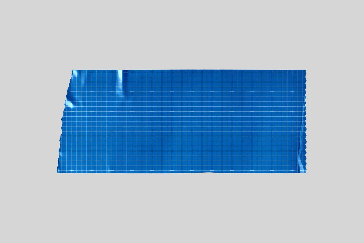 Ripped Ducktape Sticker Mockup